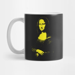 Bright Yellow Mono Color Mona Lisa Mug